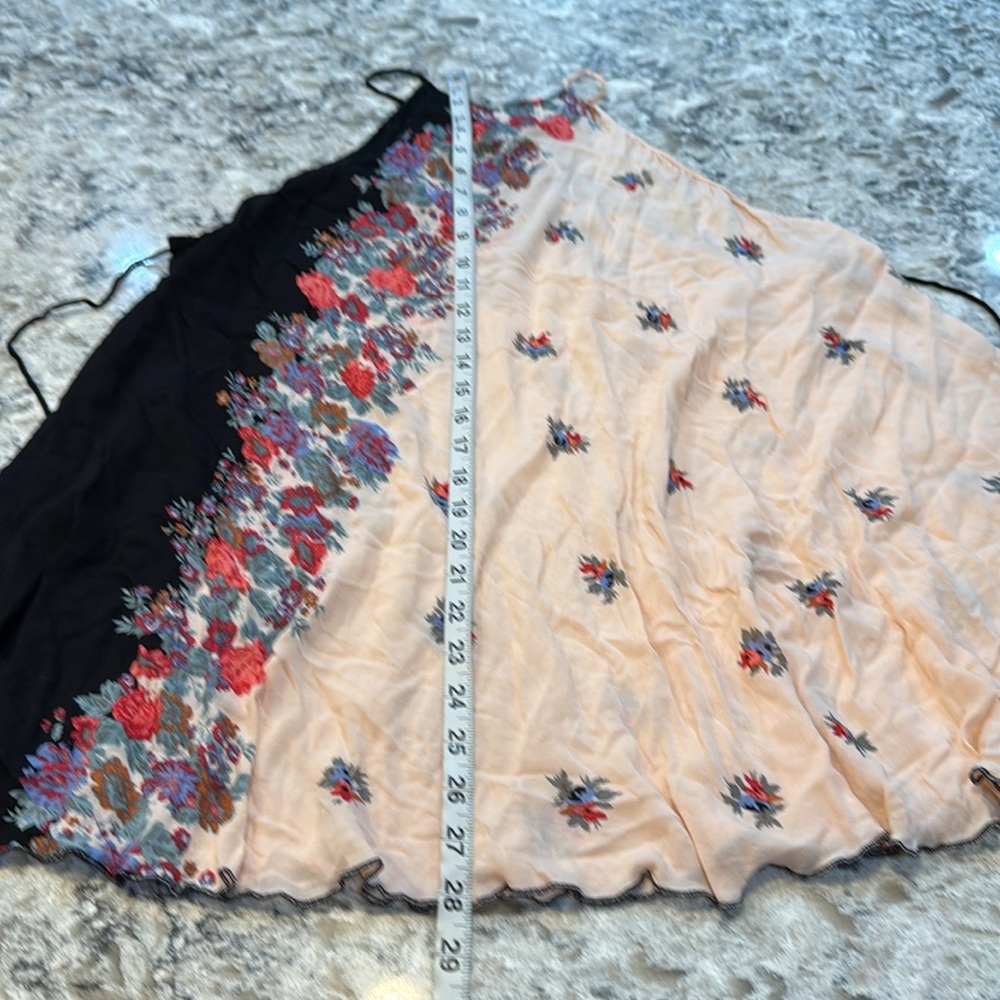 Free People Black and Pink Floral Mini Dress - Picture 4 of 13